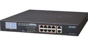 PoE-08130GCL+2G+2SFP | 8 PoE Port 10/100/1000Mbps + 2 Port Switch | WCCTV