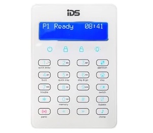 IDS XSeries Soft Touch White LCD Keypad