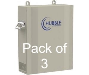 Hubble-Lithium-AM2-55kWh-51V-Battery-2 pack of 3