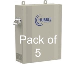 Hubble-Lithium-AM2-55kWh-51V-Battery-2 pack of 5
