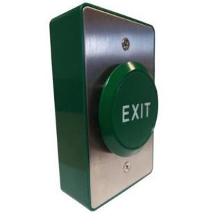 Green Exit Button including Surface Mount Box