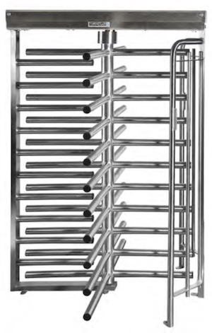 TITAN 4- four arm full height bi-directional single turnstile