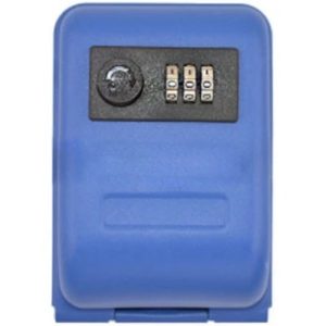 STEEL BLUE KEY BOX WITH COMBINATION CODE