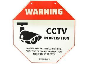 Securi-Prod CCTV Sign Luminous Small 220 x 220mm