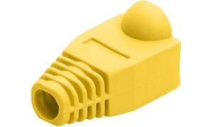Yellow Cattex CAT5e RJ45 Boot Sleeves - LOOSE
