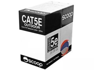 305m Box Cat5e Outdoor FTP CCA Cable