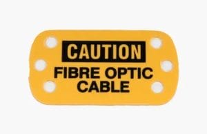 ABS Fibre caution labels